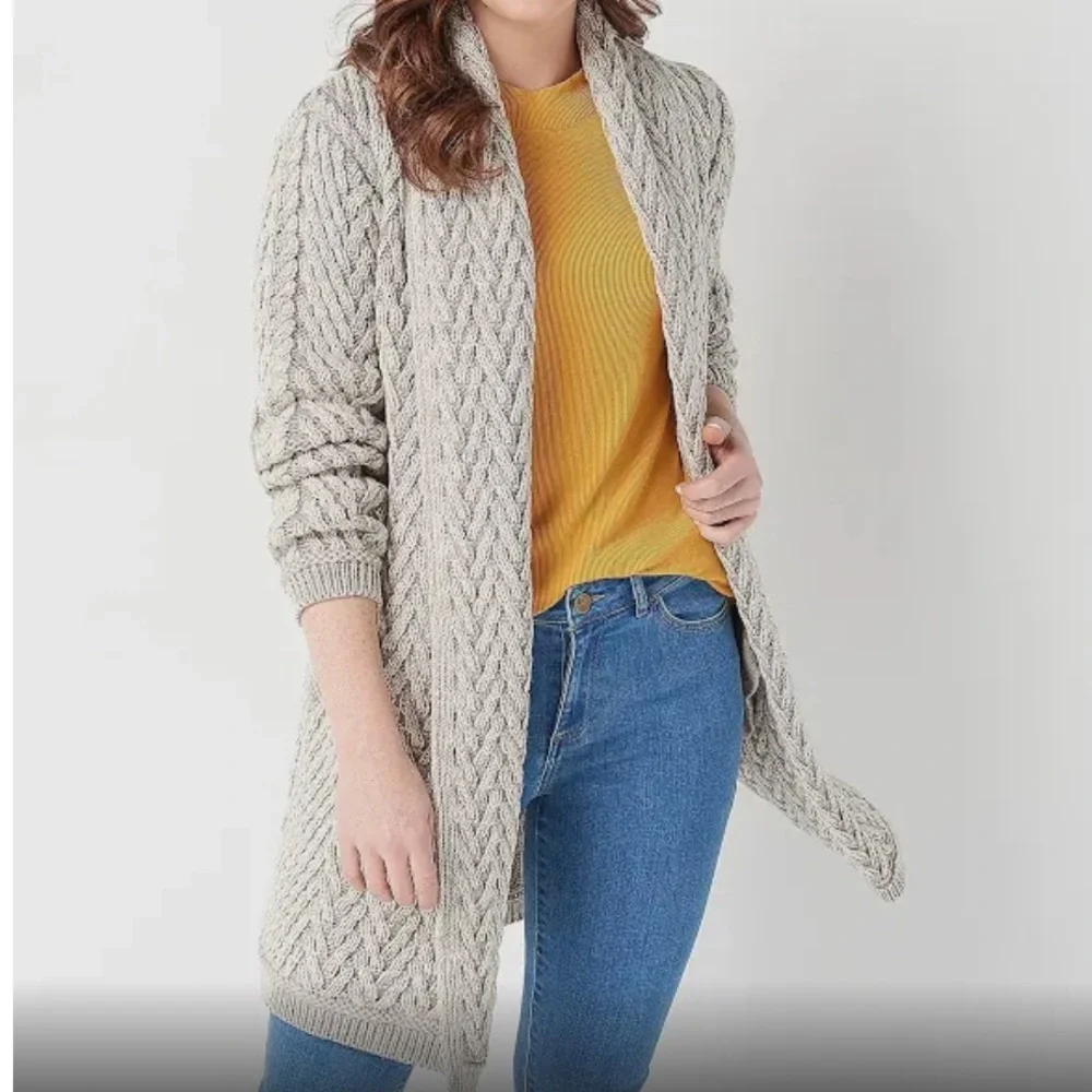 Aran Craft Open front cardigan
